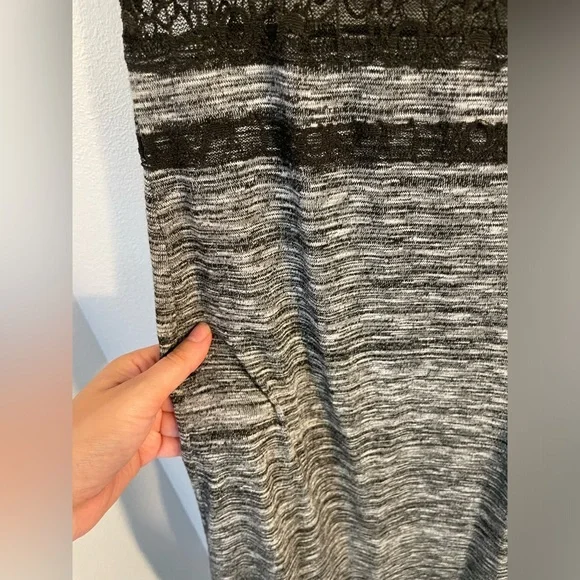 Free people hazy days, space dyed grey and lace Maxi dress, Size small - Picture 11 of 11